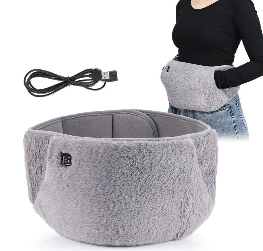 USB Electric Heating Belt | 3-Gear Temperature Control | Back Pain, Period Cramps & Winter Warmth