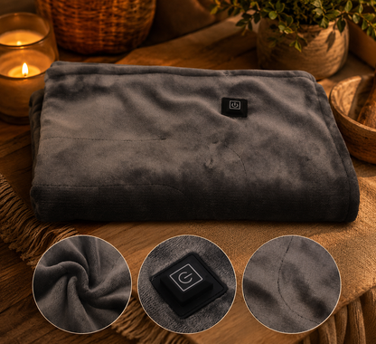 Dual USB Electric Heated Blanket & Shawl | 2-in-1 Warming Throw | South Africa